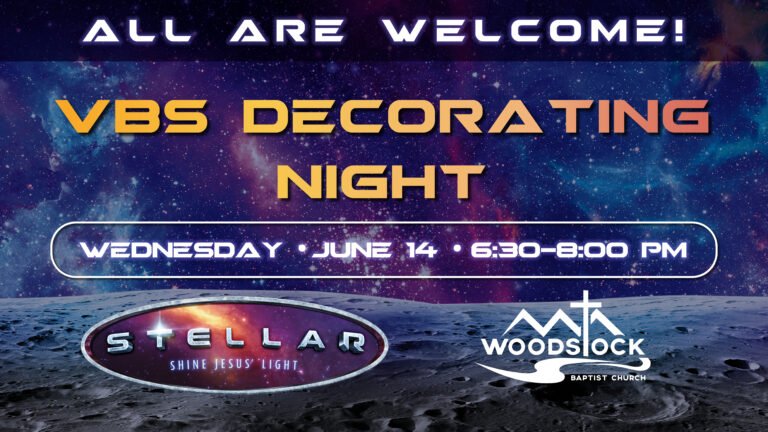 VBS Decorating Night June 14