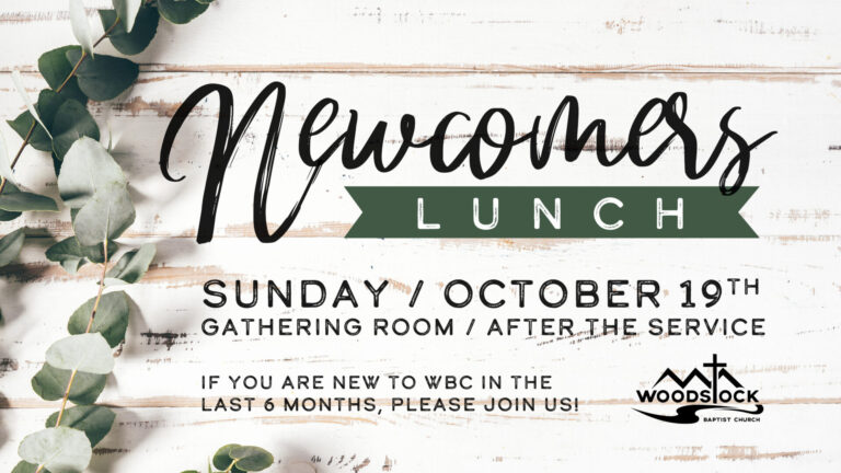 Newcomers Lunch Oct 2025
